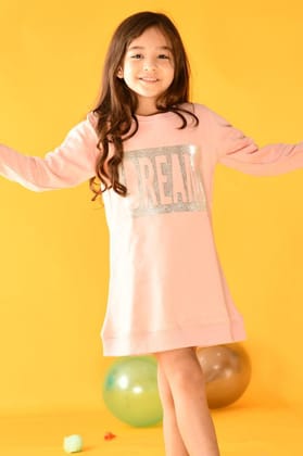 DREAM PINK SWEATSHIRT DRESS (WARM)-0-6 MONTHS / 1N / Multi