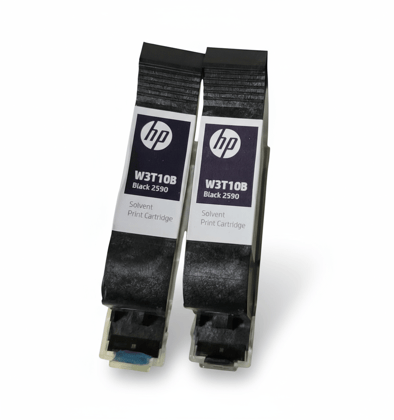 HP W3T10B Black 2590 Solvent Print Cartridge Comaptible with Handheld Inkjet Printers - (Pack of 2) HP W3T10B Black 2590 Solvent Print Cartridge Comaptible with Handheld Inkjet Printers - (Pack of 2)