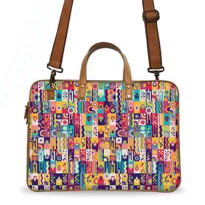 Patterns & Drops Deluxe Laptop Bag