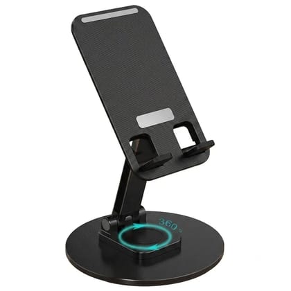 Mobile Stand | Mobile Holder Adjustable Angle & Height | Universal Holder for iPhone, Samsung, OnePlus & All Smartphones | Portable, Anti-Skid | for Home, Office, Bed & Gifting(Black)