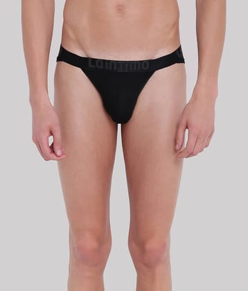 La Intimo Pack of 1 Cotton Blend Bikini For Men's ( Black )