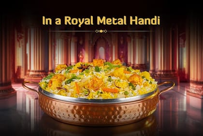 Paneer Subz Biryani (Paneer Dum And Veg Biryani - Serves 4-5)