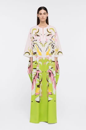 Moss Green Kaftan Dress