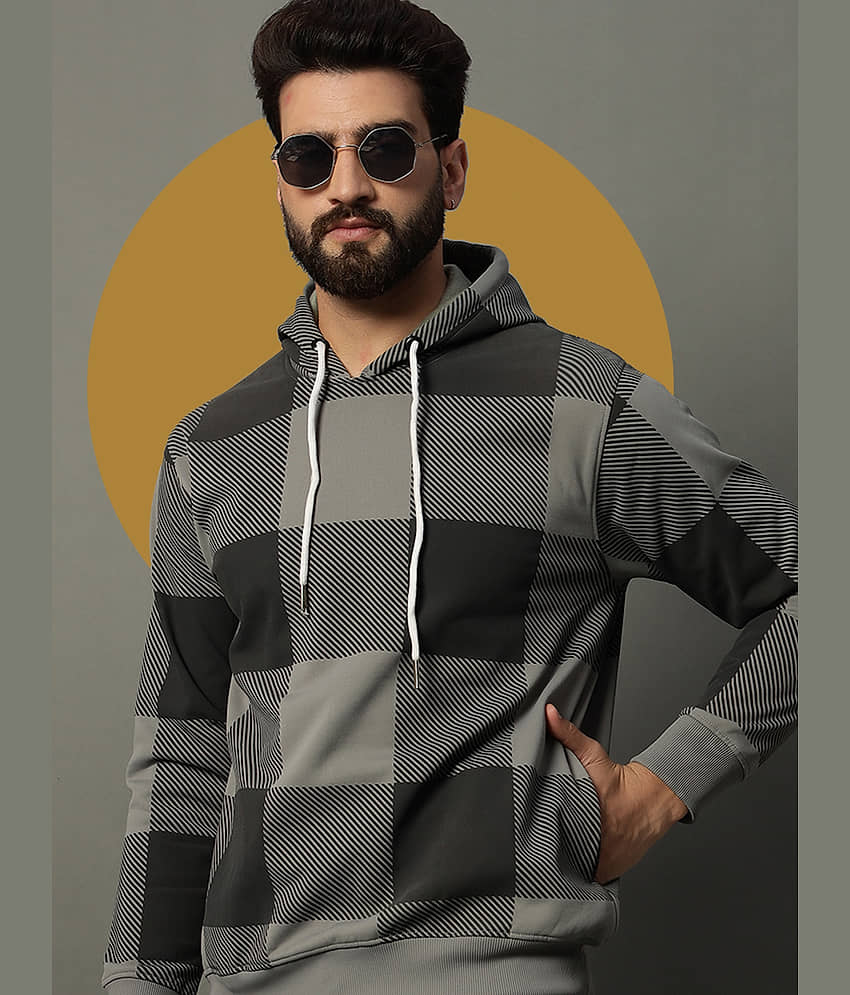stelvin Cotton Blend Hooded Men's Sweatshirt - Black ( Pack of 1 )