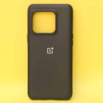 Black Original Silicone Case For Oneplus 10 Pro