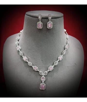 Ladymania Blue Alloy Necklace Set ( Pack of 1 )