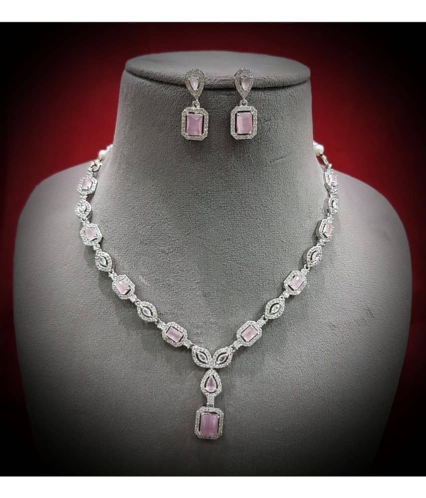 Ladymania Blue Alloy Necklace Set ( Pack of 1 )