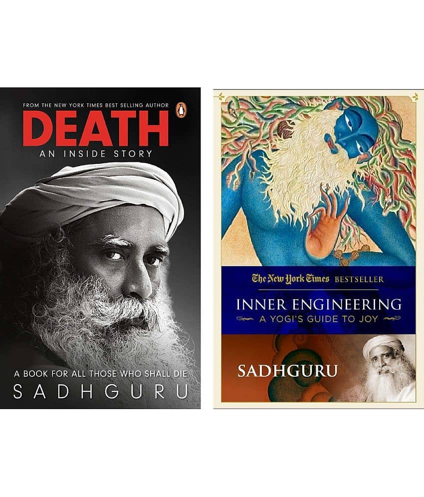 Combo of 2 books: Death + Inner Engineering (Sadhguru, English, Paperback)