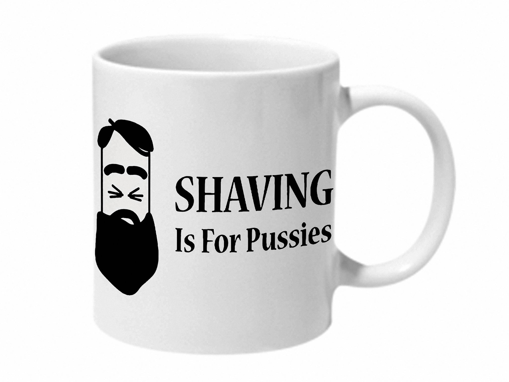 Multicolor Shaving Is For Pussies Ceramic Mug