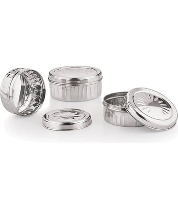 Neelam Dabba 350-550-775 ML Steel Food Container Set of 3 775 mL