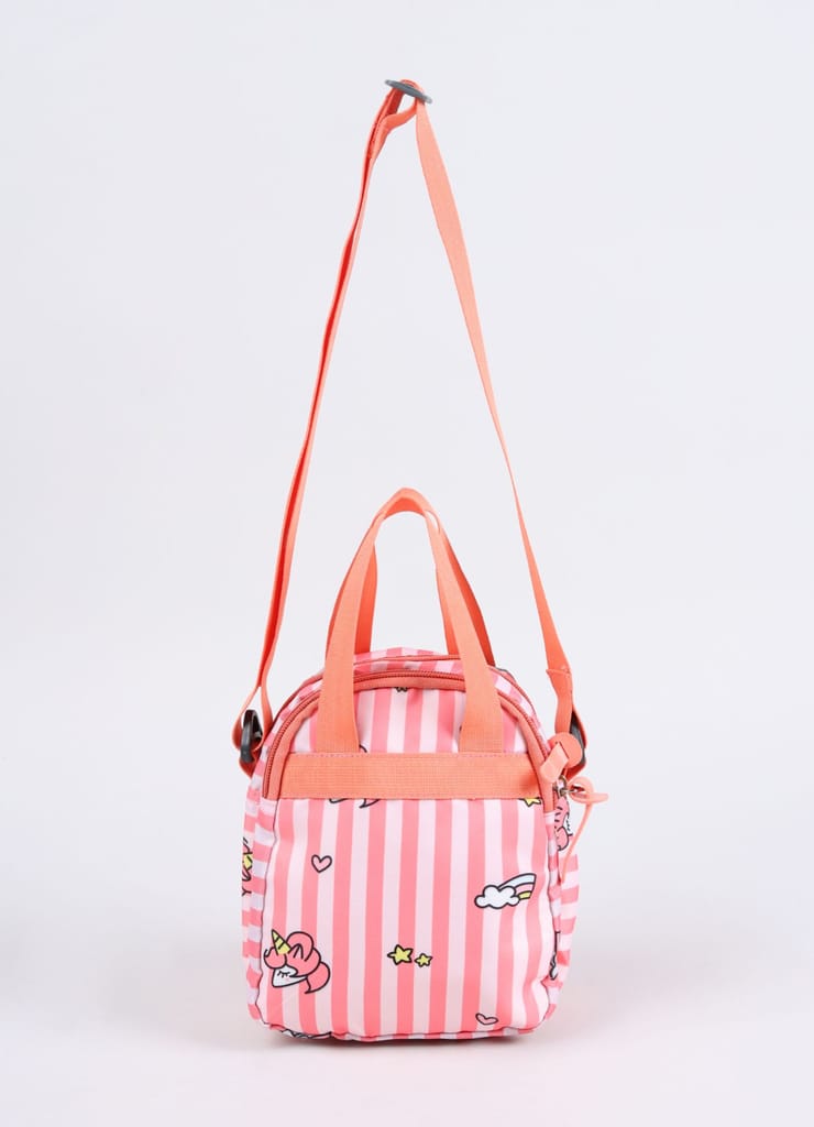 PB Pearlbags Soft Crossbody Shoulder Or Hand Bag or Sling bag Water Resistant Anti Fall Stationery Storage Bag Handbag Clutch Bag Sweet Birthday Gift For 5-10 Years Children Students Girls