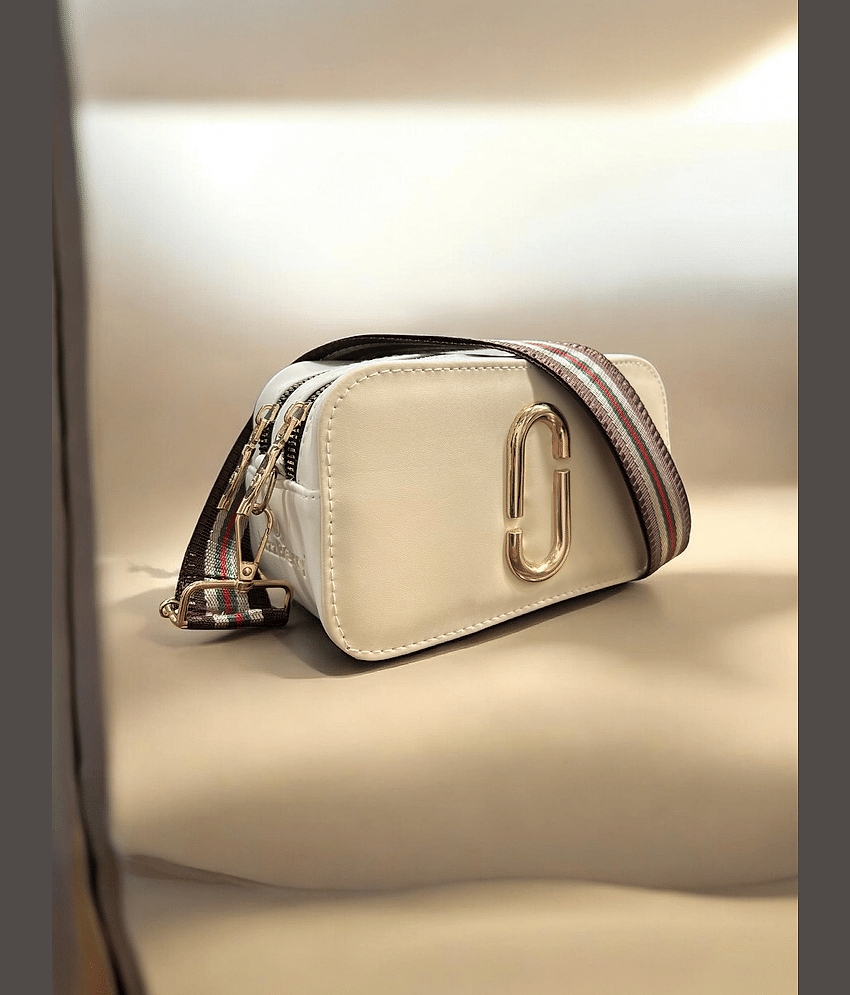Jazzberry Sling Bag PU Set of 1 ( Cream )