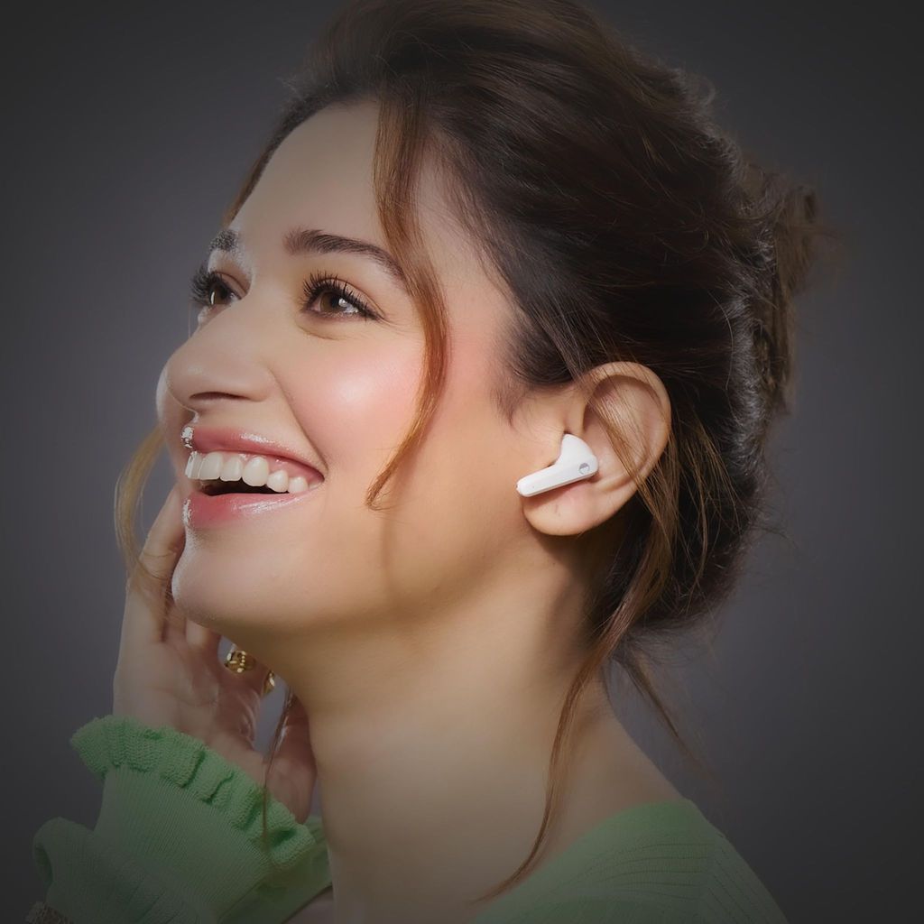 CELLECOR BroPods CB02+ Waterproof TWS with 25 Hours Playtime, Automatic Pairing, ENC Bluetooth Headset (White )