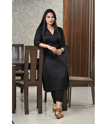 Nirja Fab Rayon Solid Kurti With Pants Women's Stitched Salwar Suit - Teal ( Pack of 1 )