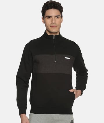 Force NXT - Black Cotton Regular Fit Men's Sweatshirt ( Pack of 1 )