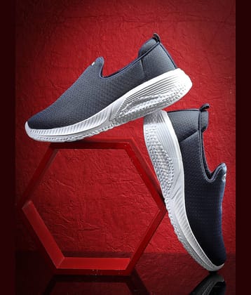 ASIAN SUPERWALK-31 Navy Men's Slip-on Shoes