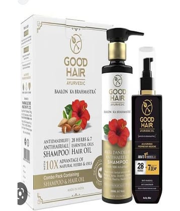 GOOD HAIR AYURVEDIC ANTIDANDRUF+ANTIHAIRFALL SHAMPOO & HAIR OIL