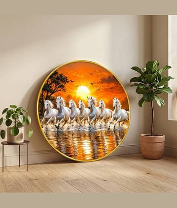 saf Digital Reprint 12 inch x 12 inch Painting (With Frame)