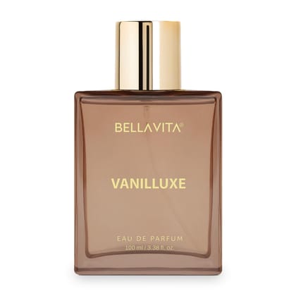 BELLAVITA Vanilluxe | Long Lasting | 100ml | Perfume for Man and Woman | Cedarwood, Jasmine & Musk | Musky, Floral Premium Unisex Fragrance for Men BELLAVITA Vanilluxe | Long Lasting | 100ml | Perfume for Man and Woman | Cedarwood, Jasmine & Musk | Musky