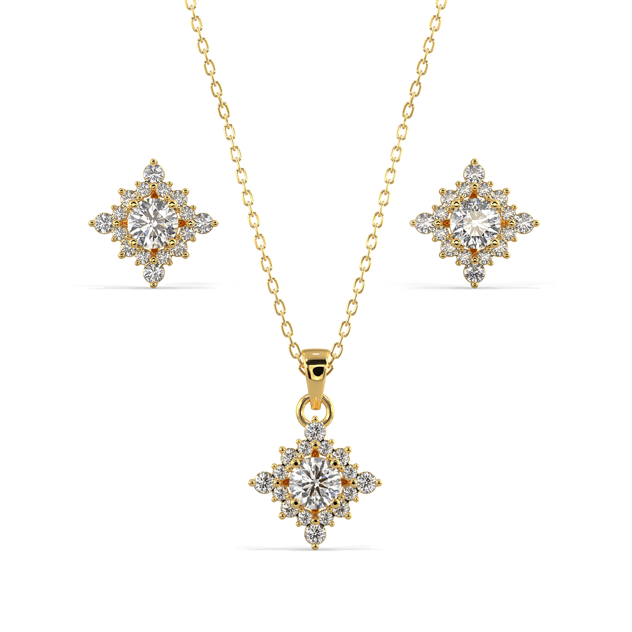 Kite Diamond Set YELLOW GOLD