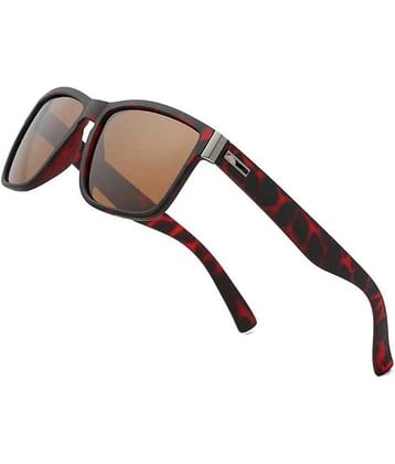 PIRASO Brown Square Sunglasses ( Pack of 1 )