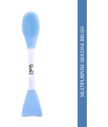 Glam21 Multipurpose Silicone Brush With 2in1 Soft Double-sided Deep Cleansing & Skin Massaging