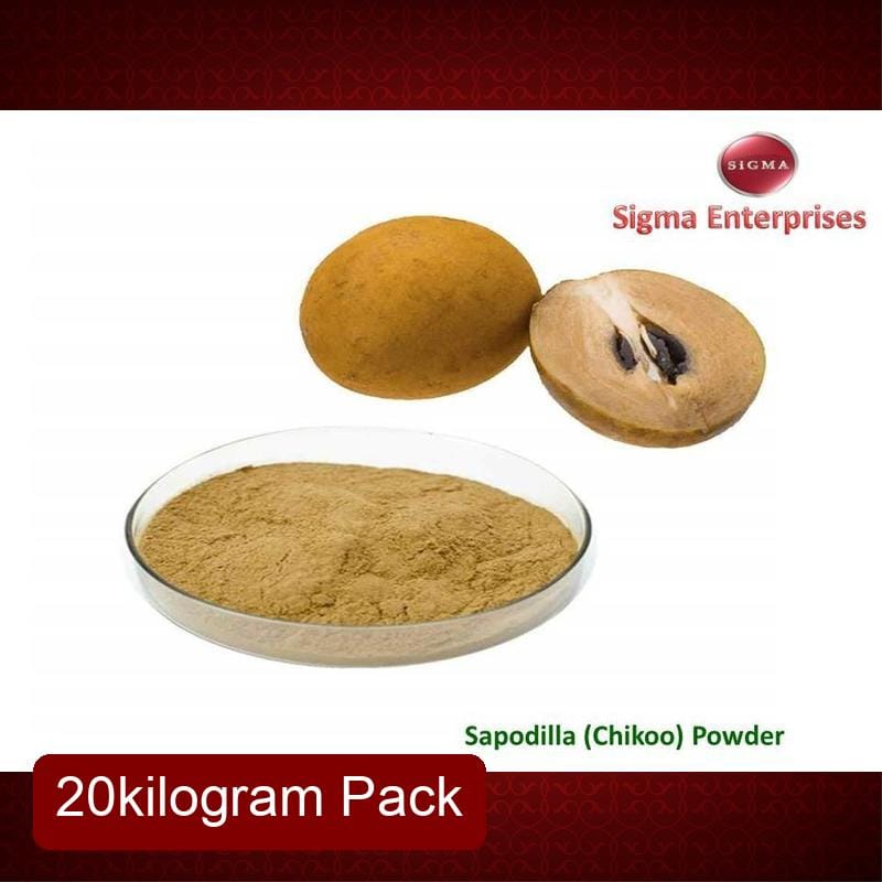 Natural Chikoo (Sapota) Powder (20kg) | Spray Dried Instant Fruit Powder | Sweetener and Flavoring for Shakes