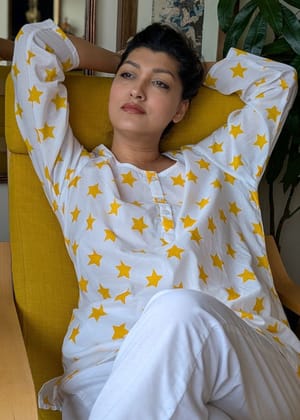 Cotton Night Suit for Women | Stars-S