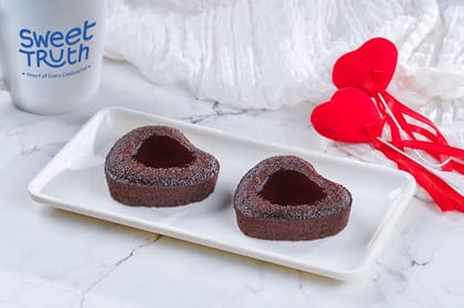 Heart Shaped Choco Lava Cake Combo (Box Of 2)