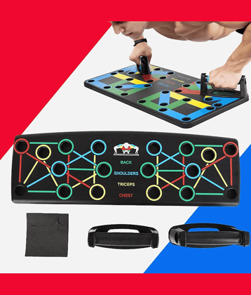 14 in 1 Push Up Bars Stand Board with Strong Grip Handle for Chest Press | Gym & Home Exercise | Strength Training, Dips/Push Up Stand for Men & Women