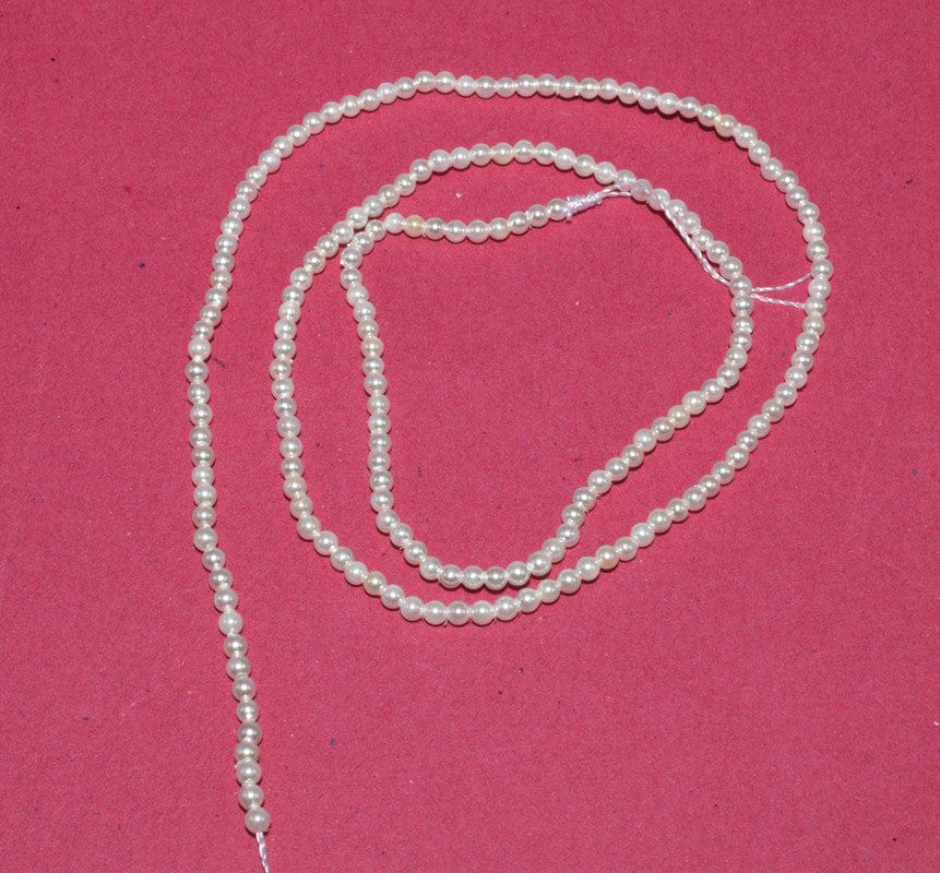 Natural Freshwater Round Pearl Oysters Loose Beads for  Craft & Jewelry Making.  FWP-031-Per String Of Approx 190 Pcs / 2.5 MM