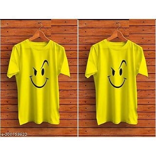 Viaan Trending Printed T-shirt For Men (Pack of 2)