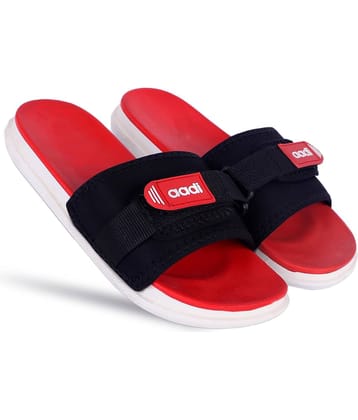 Aadi - Red PU Slide Flip flop