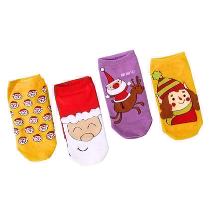 Thela Gaadi Snow Carnival Socks (Pack of 4 Pairs)