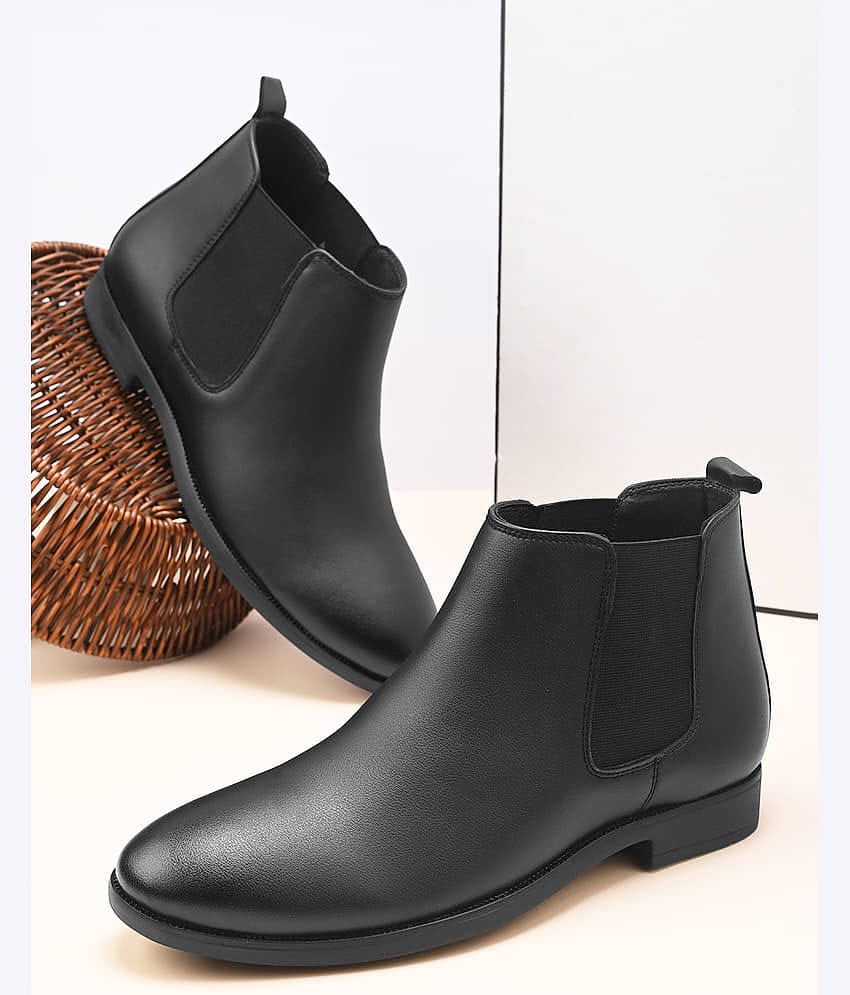 Fentacia Black Men's Chelsea Boots