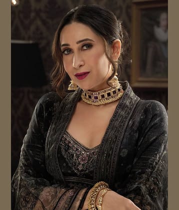 Sukkhi Alloy Maroon Traditional Necklaces Set Choker