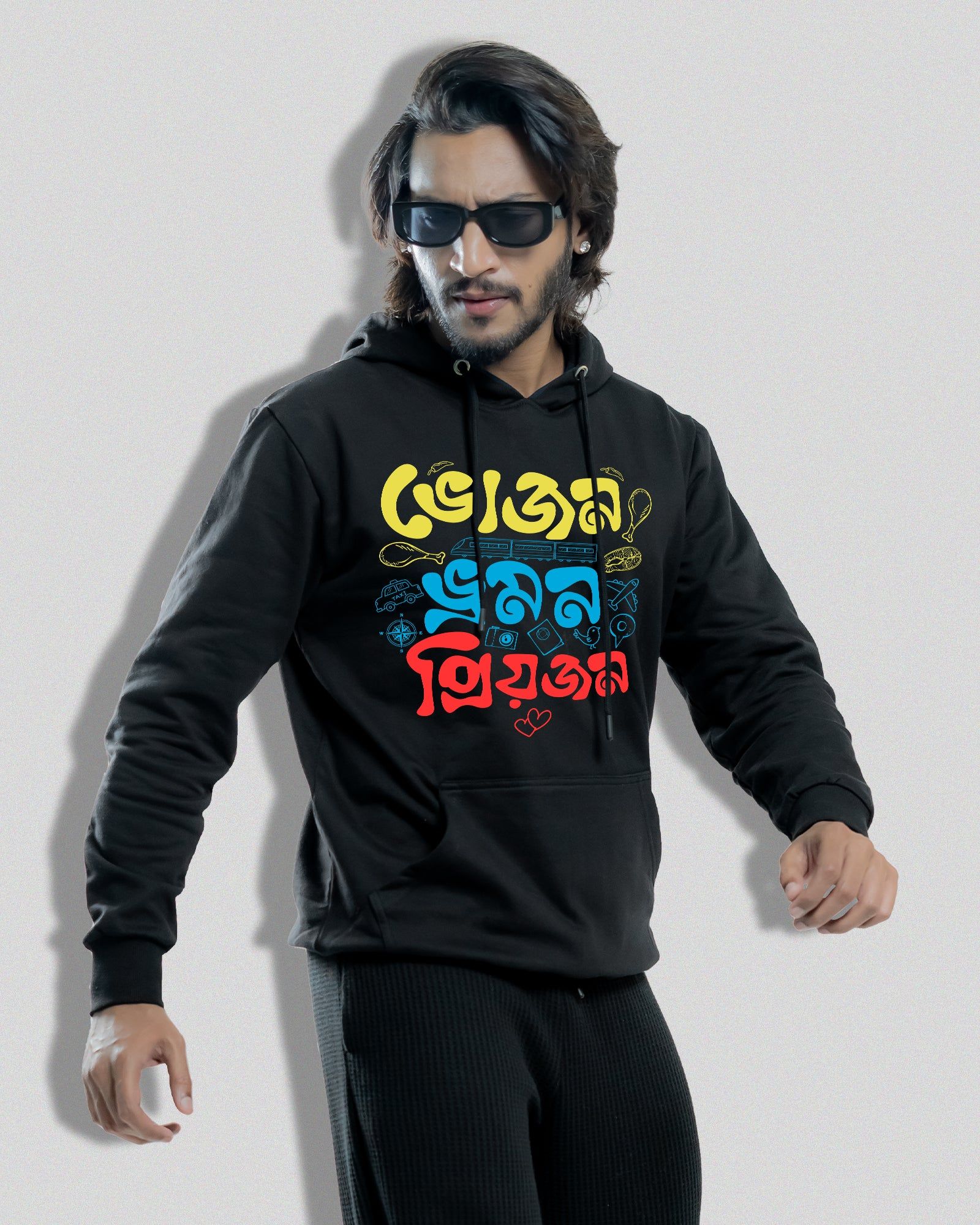 Bhojan bhromon-Black / M