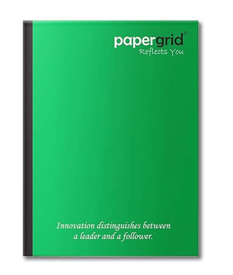 PaperGrid 76 Pages Notebook - Maths Ruled