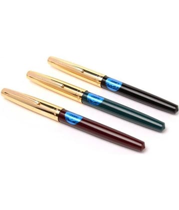 Srpc - Multicolor Fine Line Fountain Pen (Pack of 3)