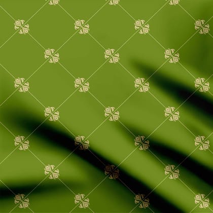Green Ethnic Print Fabric-Cotton