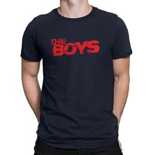 HIT SQUARE The Boys Navy Blue Pure Cotton Round Neck Printed For Men