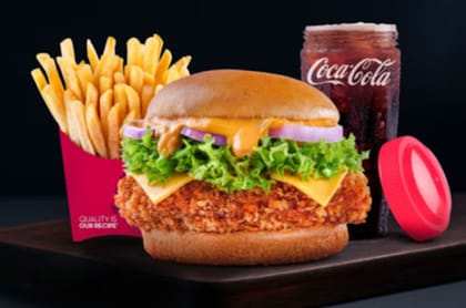 Spicy Chicken Burger Combo