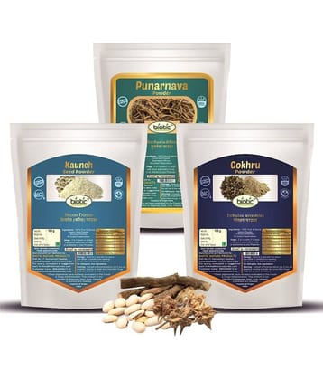 Biotic Punarnava, Kaunch Seed and Gokhru Powder 300g (100g each) 300 gm