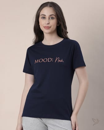 Relaxed fit tee - Navy Ribbon-XS / Navy Ribbon