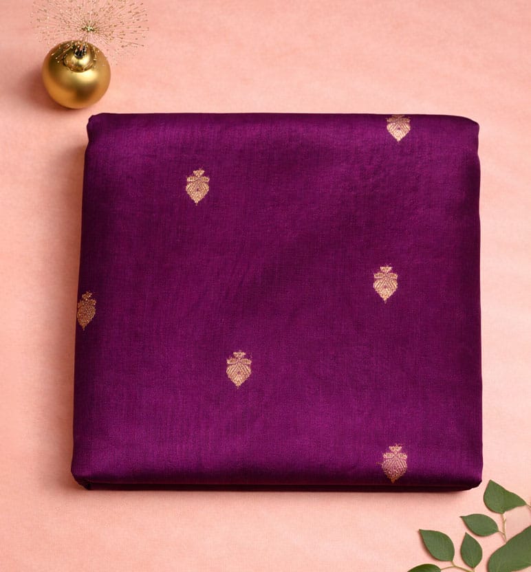 Handwoven Chanderi Silk × Cotton Saree