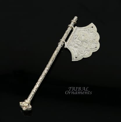 Sterling silver pankhi, floral design small fan or pankhi for god puja, best gifting to laddu gopala krishna, silver hand driven fan su963