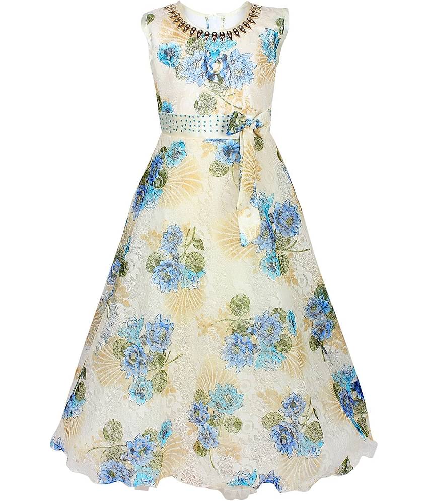 Arshia Fashions Net A-line For Girls ( Pack of 1 , Multi )