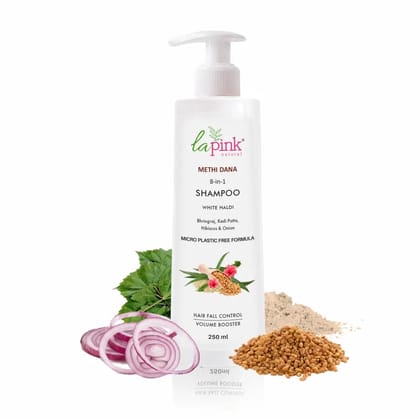 Control Hairfall & Boost Volume with Methi Dana 8-in-1 Shampoo