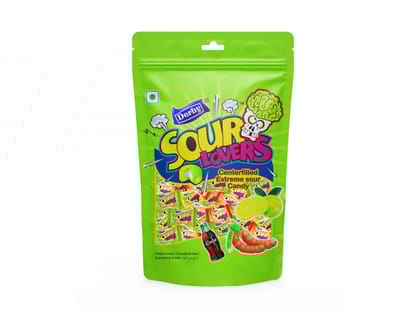 Derby Sour Lover Candy Standy Pouch 50Pcs - Pack Of 12