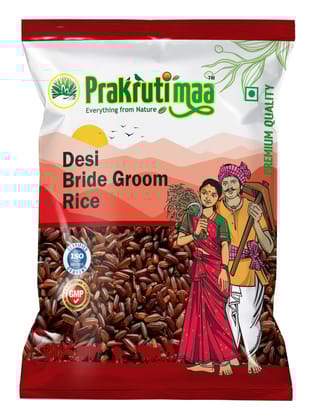 Prakrutimaa Bride & Groom Rice (1Kg) | Premium Sona Masoori Blend